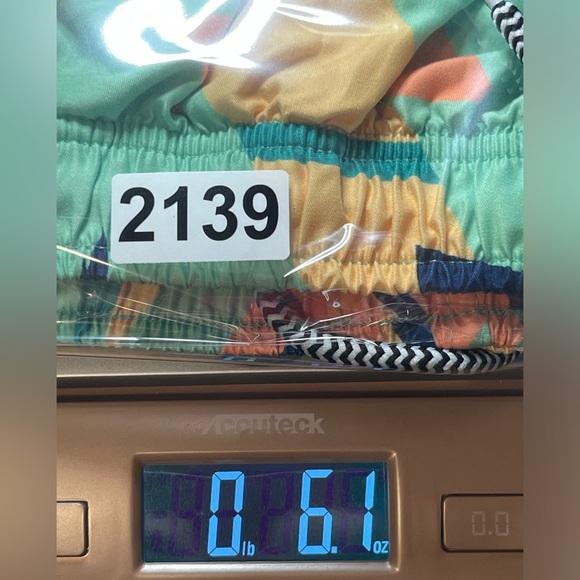 Mens Boardies Apparel Swim trunks neon with palm trees Size Medium # 2139 - Picture 8 of 9